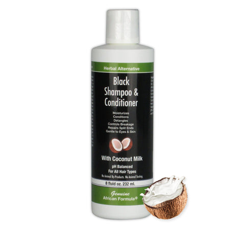 Black Shampoo & Conditioner with Coconut Milk 8oz
